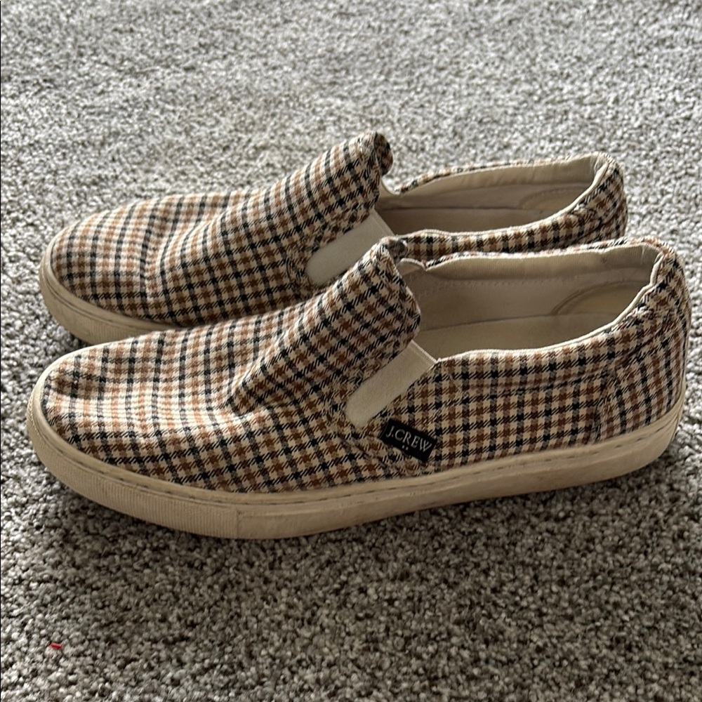 J.Crew Checkered Slip-On Shoes